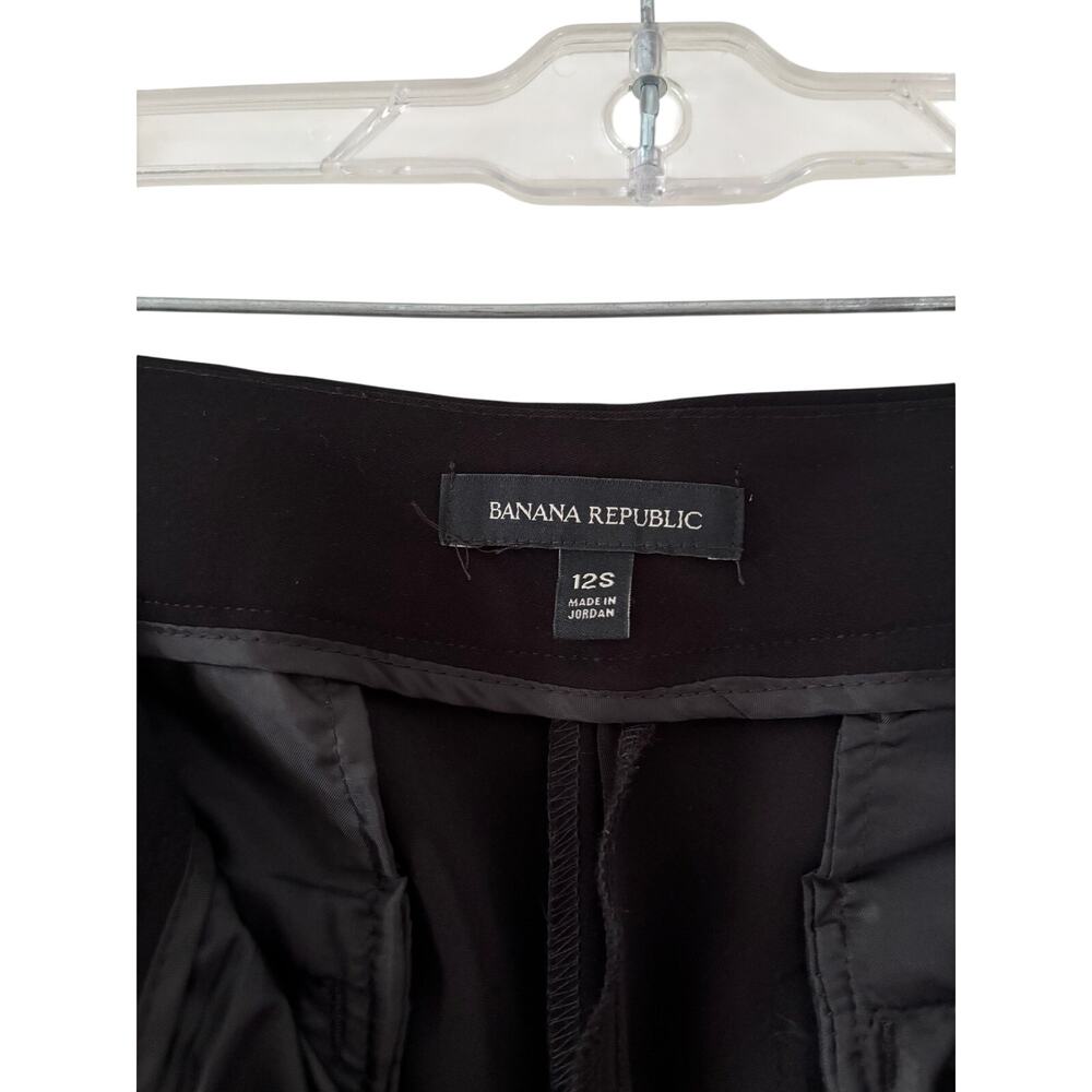 Banana Republic Women's Black Wide Leg Dress Pants Size 12S - Picture 9 of 12